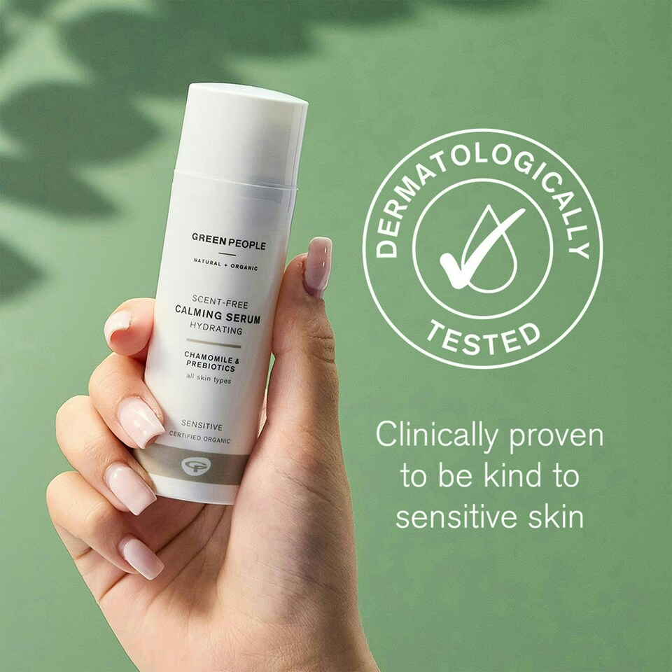 image 1 of Green People Scent Free Face & Neck Serum - Suitable for Sensitive Skin - Organic, Cruelty Free & Vegan, 50ml
