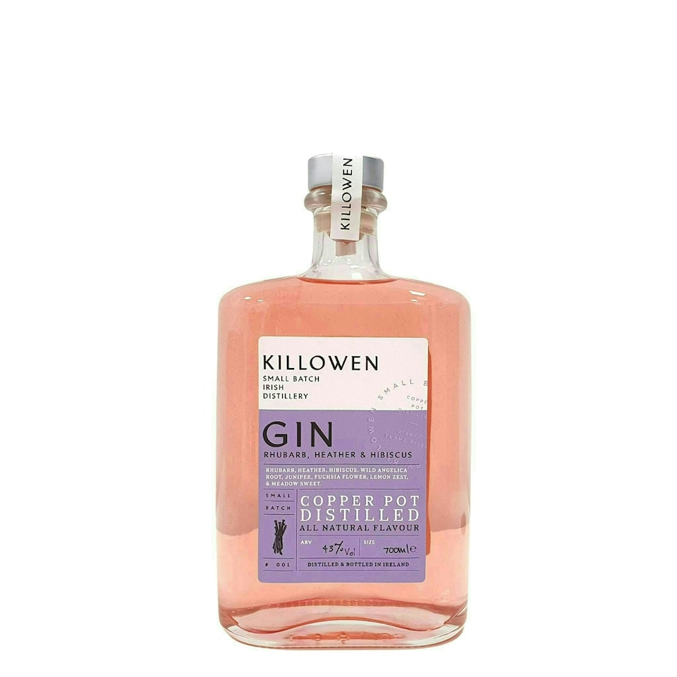 image 1 of Killowen Rhubarb, Heather & Hibiscus Gin
