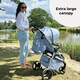 image 8 of MB160 Plus Pushchair - Blue Plaid