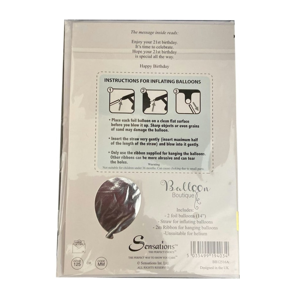 image 1 of 21 Today Balloon Boutique Greeting Card
