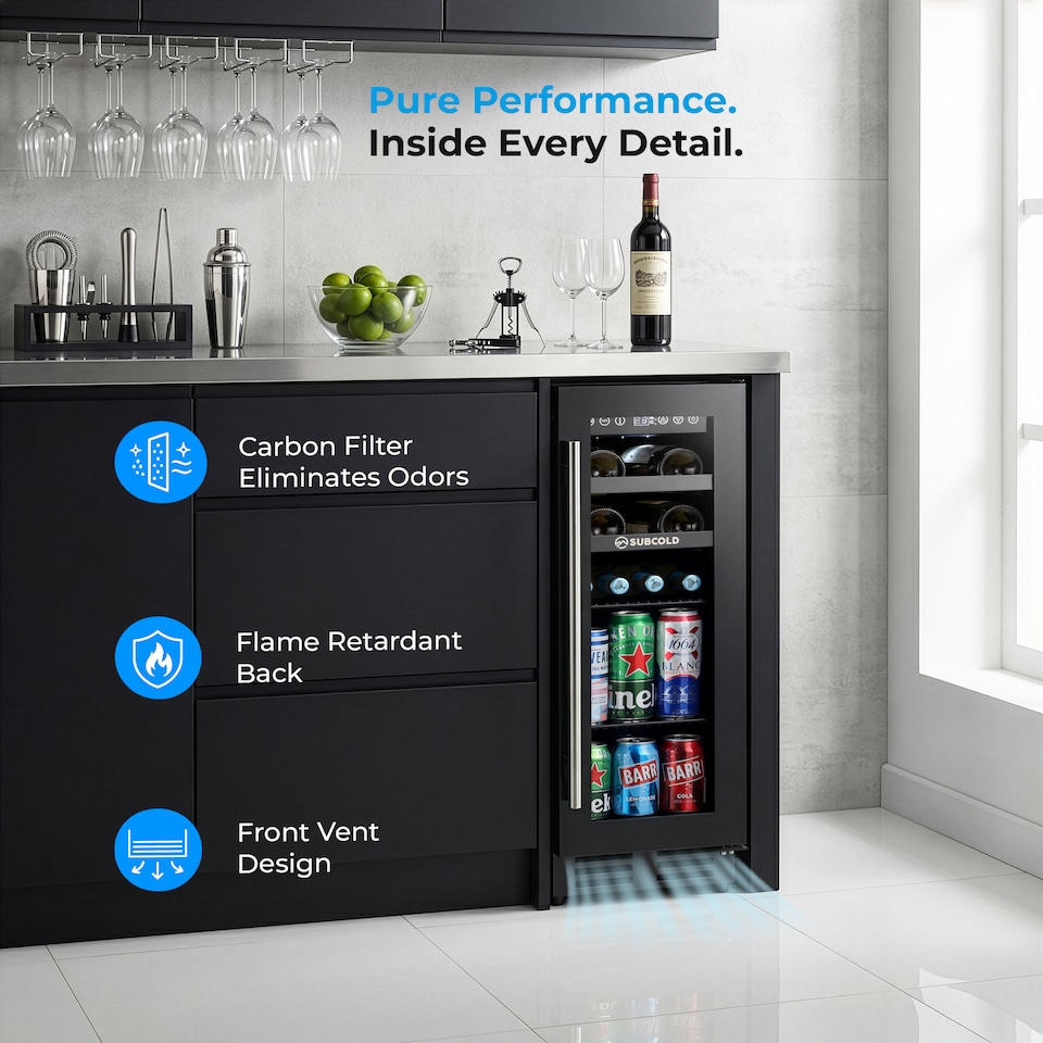 image 1 of Subcold Integra30 Integrated Wine and Drinks Cooler 58 Litre Net Capacity