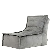 icon Dolce Lounger Bean Bag Charcoal Grey Velvet Bean Bag Chair Grey