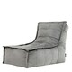 image 1 of icon Dolce Lounger Bean Bag Charcoal Grey Velvet Bean Bag Chair Grey