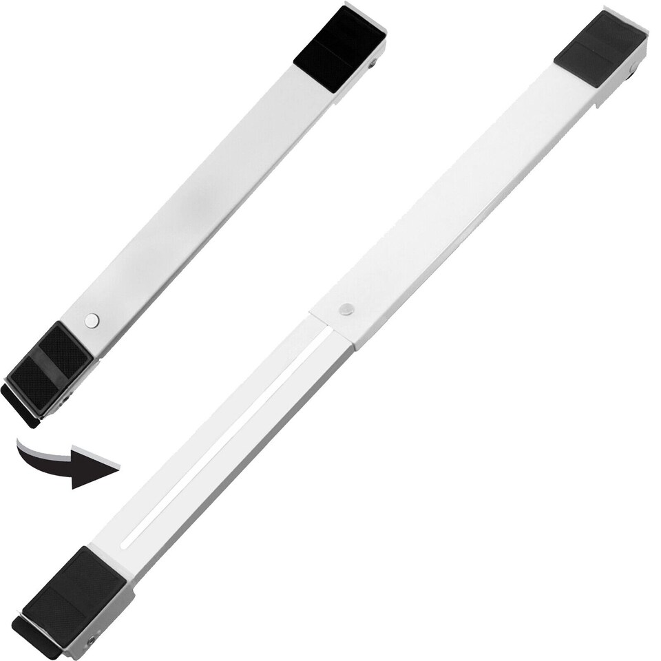 image 1 of SPARES2GO Universal Roller Trolley Extendable Wheels for Appliances & Furniture 40 - 63cm Max 160 KG