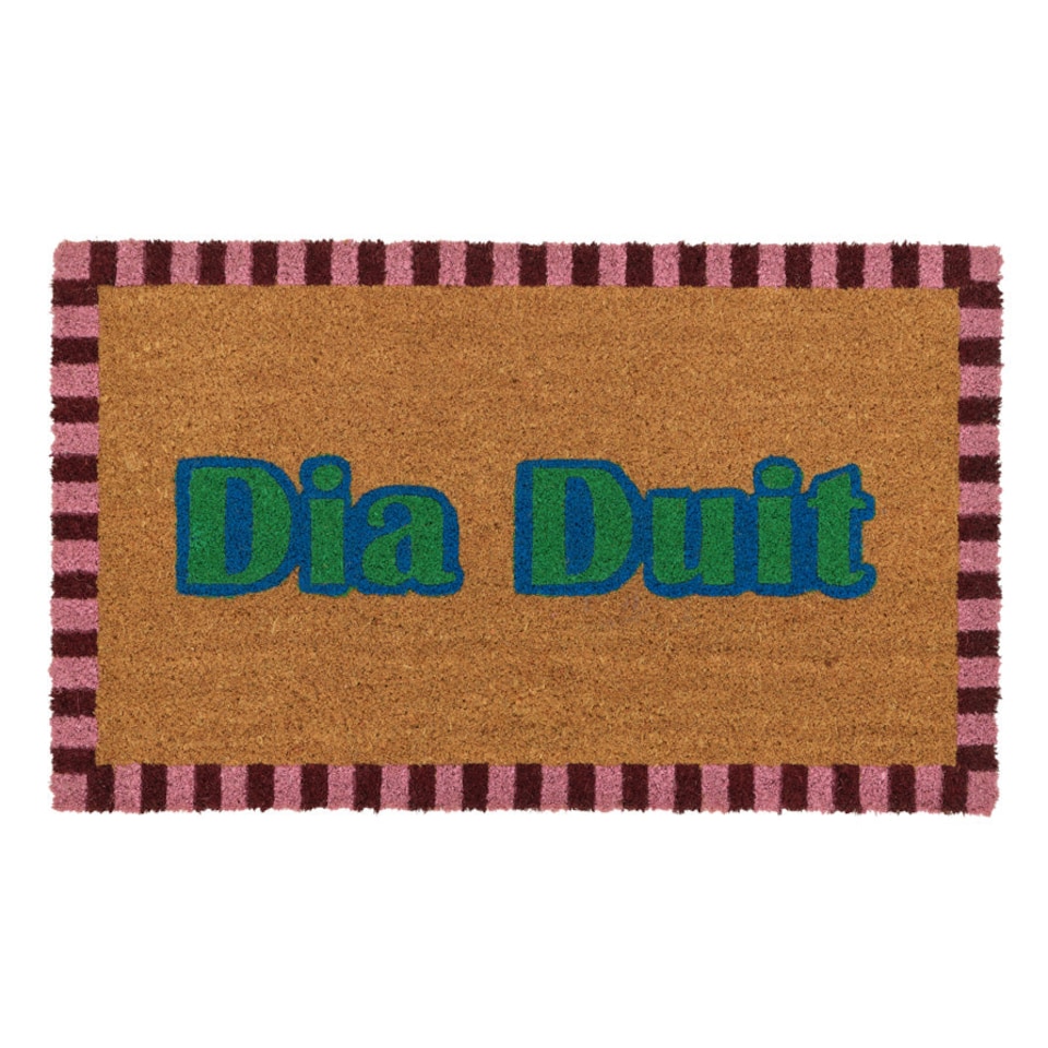image 1 of KUKOON Irish Dia Duit Coir Doormat 45cm x 75cm