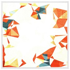 Autumn geometric (Picture Frame) White | XS
