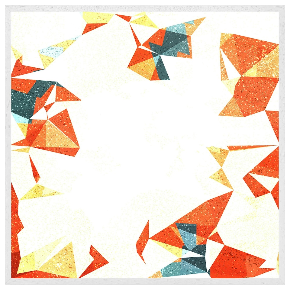 image 1 of Autumn geometric (Picture Frame) White | XS