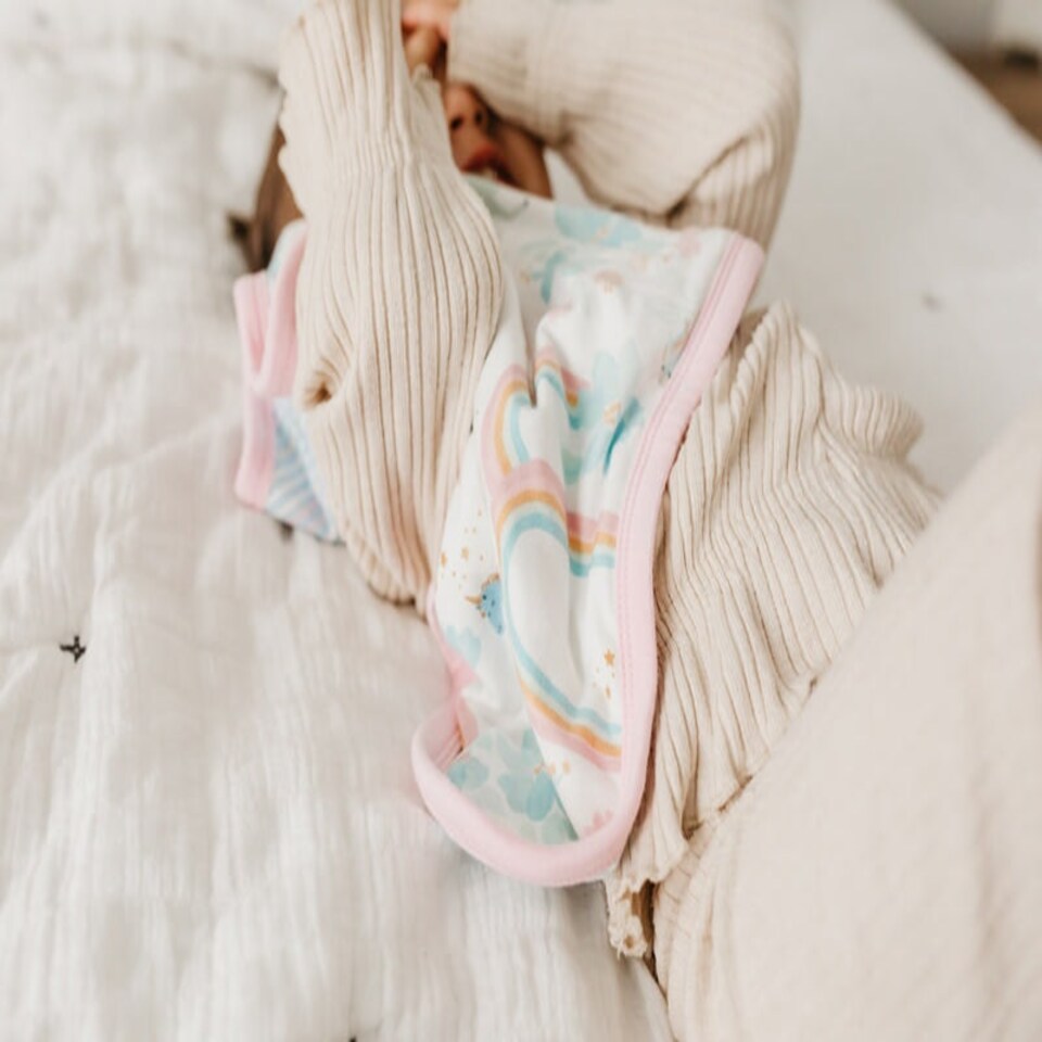 image 1 of Copper Pearl Lovey 3 Layer Comfort Blanket Whimsy 2Pk