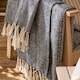 image 3 of Yard Hedon Woven Indoor/Outdoor Throw | Blue | Navy