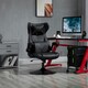 image 2 of Vinsetto Gaming Chair Home Office Chair w/ Swivel Pedestal Base Lumbar Support