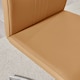 image 5 of Furniturebox 2x Willow Mustard Yellow Faux Leather Chrome 'Z' Dining Chairs