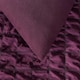 image 4 of OHS Geometric Ultra Soft Seersucker Duvet Cover Set Red | Wine | Single