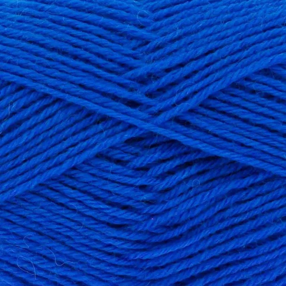 King Cole Blue Merino Blend 4 Ply Yarn (Value Pack 12 x 50g Balls) For Crochet, Knitting - 180m per ball