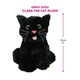 image 4 of Witch Costume - 4 Pcs - Collared Dress, Broom, Cat Toy & Wig | Black | XL