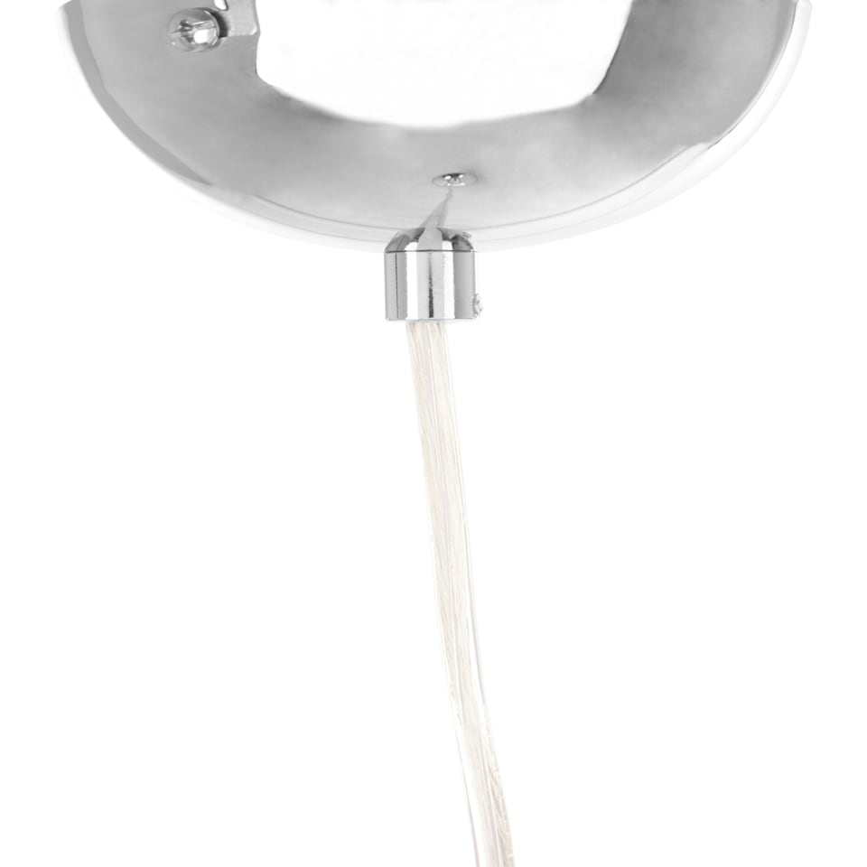 image 1 of Interiors by Premier Osborn Chrome and White Inside Pendant Light