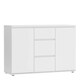 image 1 of Nova Sideboard 3 Drawers 2 Doors in White