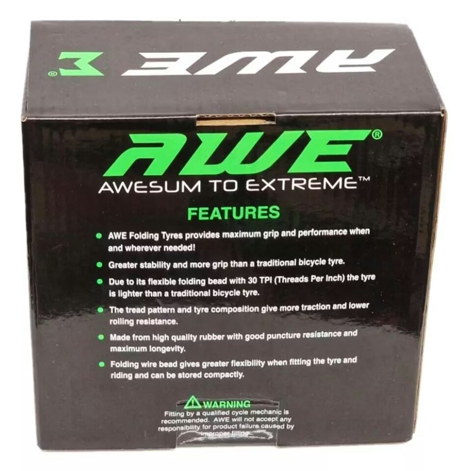 image 1 of AWE AWERide Bike/E-Bike Folding Tyre 26" x 1.95" MTB Tyre 30 TPI