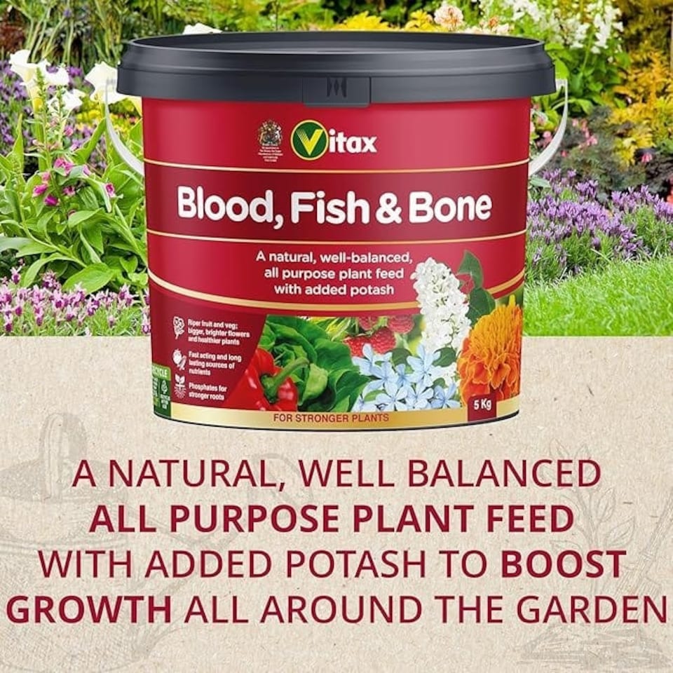 image 1 of Vitax Blood Fish and Bone Fertiliser, 5kg