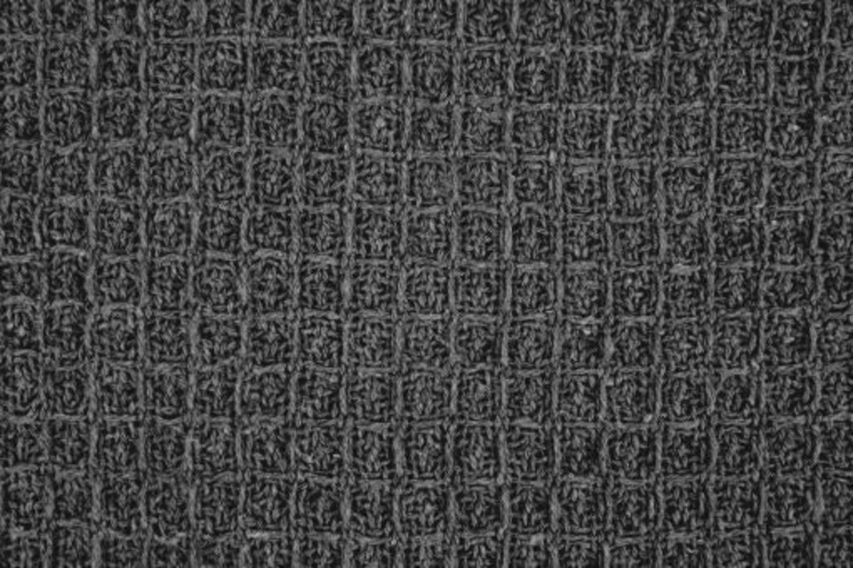 image 1 of Waffle Collection Recycled Cotton Throw in Charcoal (90" x 100") | Grey | Grey
