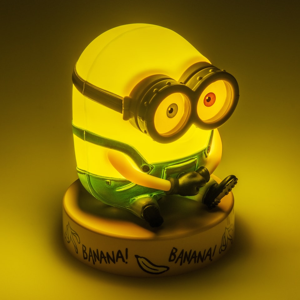image 1 of Minions Bob Mini 3D Icon Light – Officially Licensed LED Figurine Lamp, Collectible Décor, Paladone