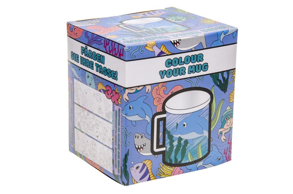 image 1 of Sea Animals Theme Color Your Own Mug