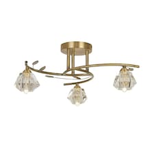 Aziel 3 Light Ceiling Light Gold