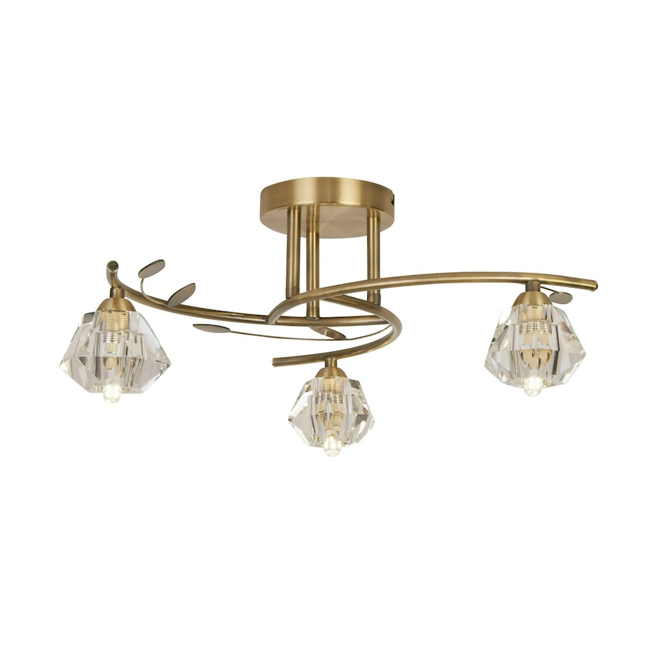 image 1 of Aziel 3 Light Ceiling Light Gold