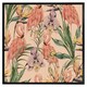 image 2 of Tropical flamingo (Picture Frame) White | S
