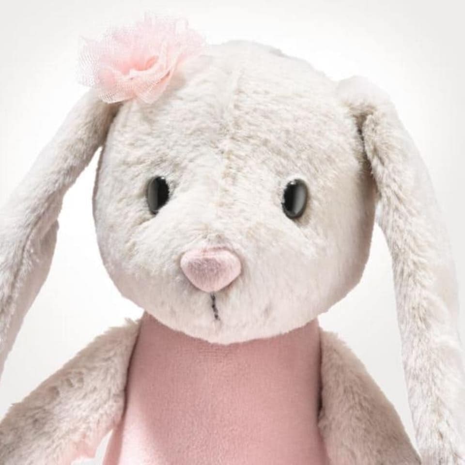 image 1 of Steiff Hoppie Ballet Rabbit Soft Toy, 30cm | Multi | Ballet