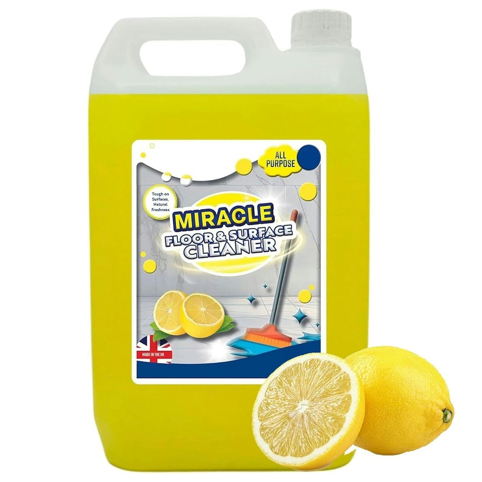 image 1 of 2 x 2.5 Litre Concentrated Lemon Floor Cleaner Ideal For All Surfaces