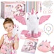 image 8 of 33‑in‑1 Unicorn Plush Toy Gift Set for Girls – Soft Cuddly Stuffed Animal with Diary, Stickers, Colouring Book & Accessories, Birthday Gift for Kids 3–10