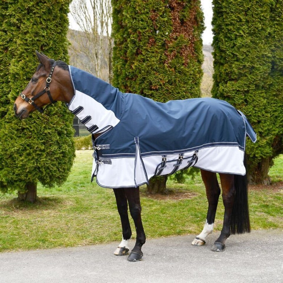 image 1 of Rhinegold Sierra Topline Fly Rug Blue | Size: 5ft 3
Colour: Navy