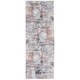 image 1 of KUKOON Neutral Multicolour Distressed Abstract Non Slip Washable Low Pile Runner Rug 80cm x 300cm | Multi