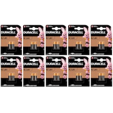 10x Duracell N/LR1 Alkaline Batteries, Pack of 2 | Chrome | Built-in Lithium-ion (Li-ion) | 2