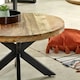 image 4 of Valor Mango Wooden Round Coffee Table Spider Legs Brown