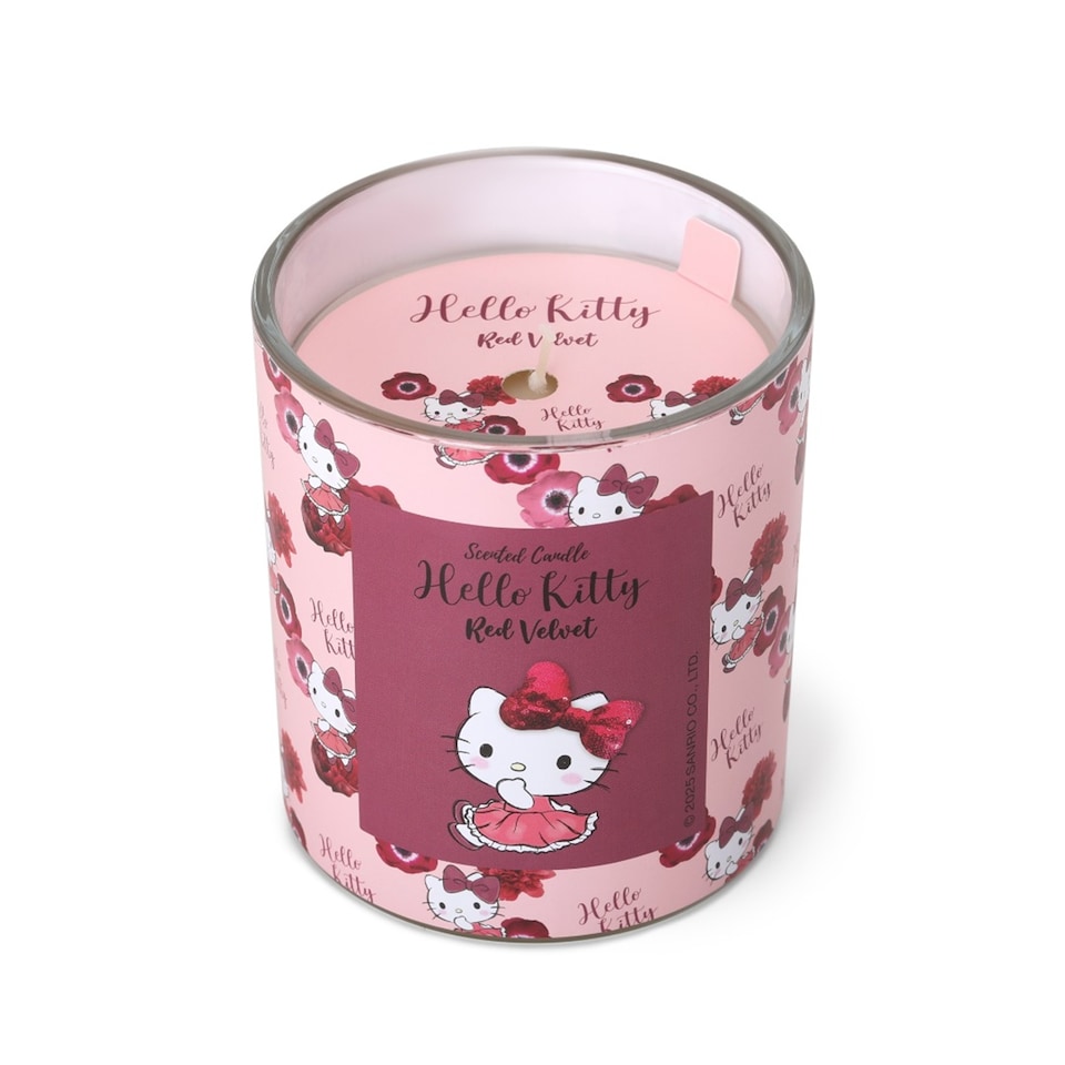 image 1 of Hello Kitty Repeat Printed Candle 213g - Red Velvet