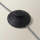 image 5 of ValueLights Large Matt Black Curved Stem Marble Floor Lamp Coffee Table Light - Black Shade + LED Bulb