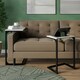 image 4 of 2 pc C-Shaped Nesting Side Tables Brown | Unit Colour: Oak