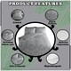 image 2 of VELVETIO Antoinette Printed Duvet Cover Set Reversible Polycotton Beddings Grey | Single