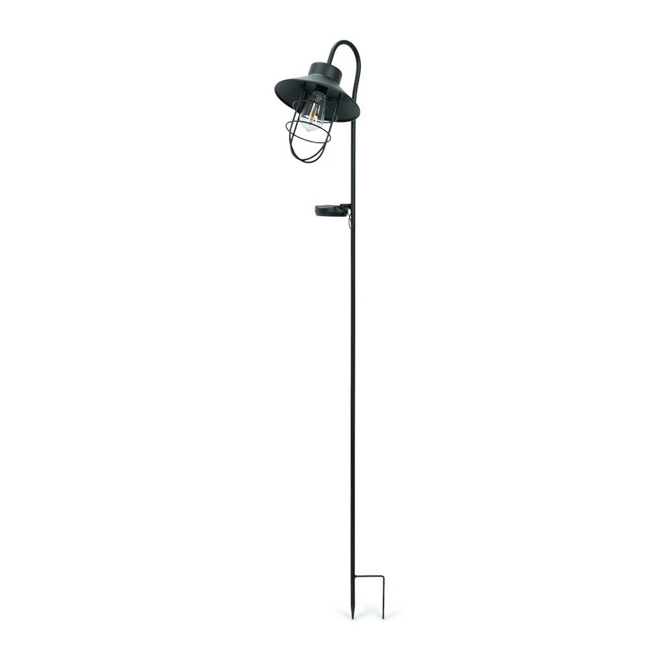 image 1 of ValueLights Fisherman's Black Outdoor Solar Spike Light Black