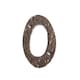 image 1 of Hammer & Tongs Rustic Iron Numeral - Number 0 - H80mm - Raw