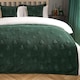image 1 of OHS Soft Teddy Fleece Christmas Winter Tree Tufted Blanket Throw | Green