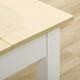 image 8 of HOMCOM Dining Table for 4 to 6 Kitchen Table with Thick Legs Oak Wood Grain