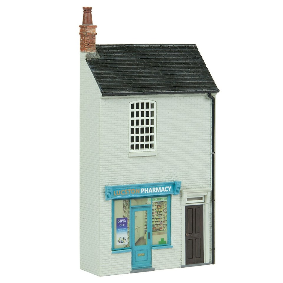 Bachmann Scenecraft Lucston Pharmacy (Pre-Built)
