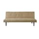 image 1 of Faux Suede Clic Clac Sofa Bed In Cream