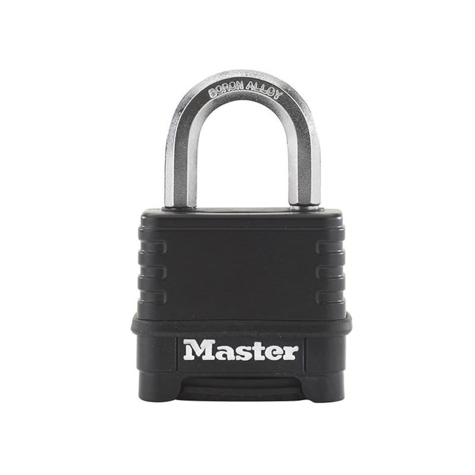 image 1 of Master Lock Excell 4-digit Black Finish Combination 50mm Padlock - Multi Colour - One Size