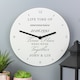 image 5 of Personalised Anniversary Wooden Clock