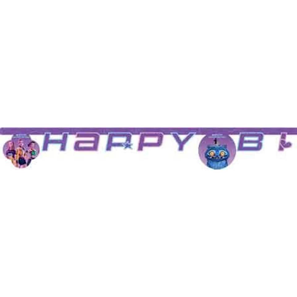 image 1 of K-Pop Demon Hunters Happy Birthday Die-Cut Card Banner 2m