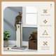image 3 of PawHut Cat Scratching Post with Vertical Sisal Rope Ball Plush, 81cm, Grey