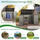 image 5 of COSTWAY 172 x 95 x 130 cm Outdoor Trash Can Storage Shed （Excluding foundation）